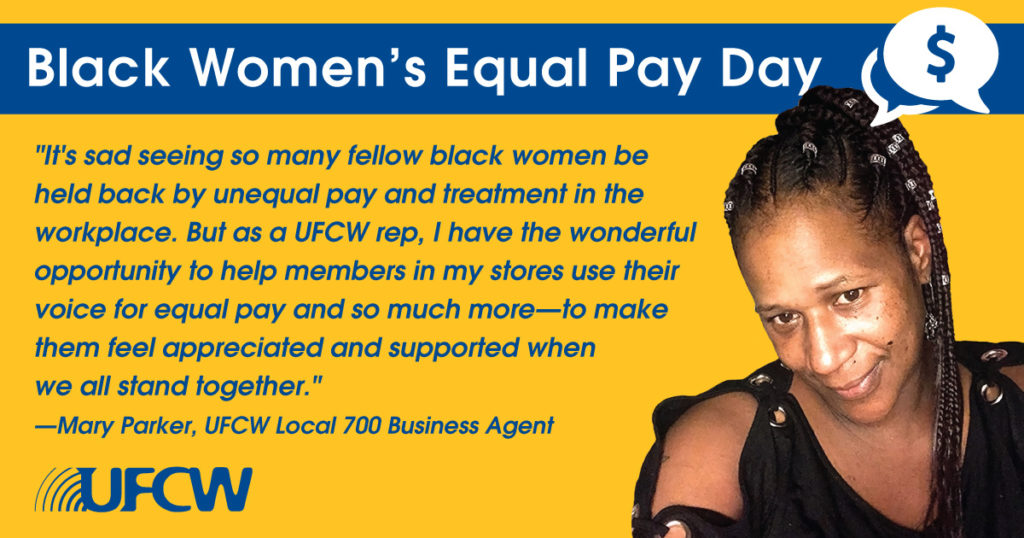 Black Women S Equal Pay Day The United Food And Commercial Workers