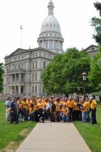 UFCW Locals 876 and 951 travel to Lansing to lobby for an increase in minimum wage.