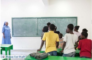Students started classes at the St. Francois de Sales School in Port-au-Prince on Otcober 1st.