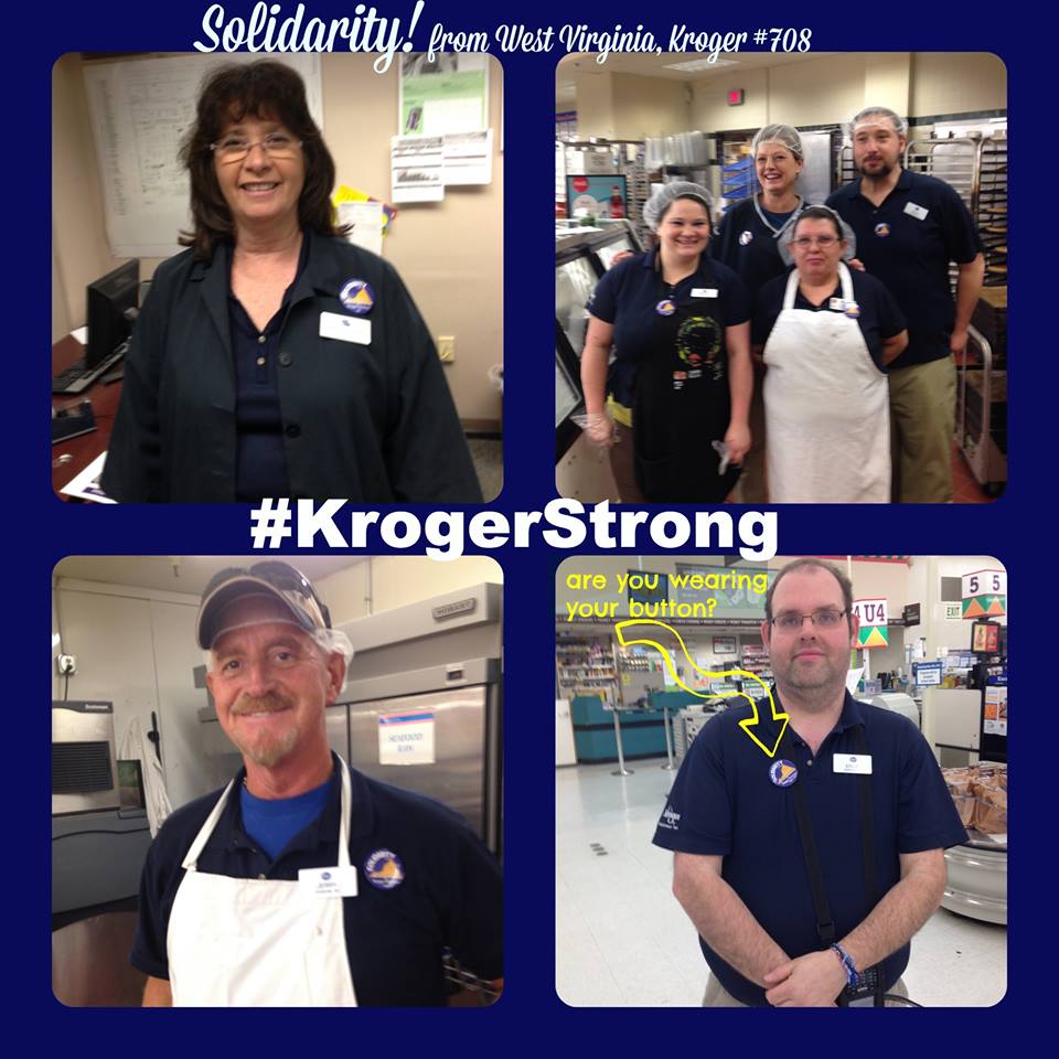 UFCW Kroger Members Stand in Solidarity with Va. Kroger Workers for the