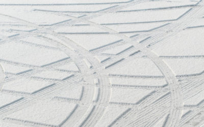 Tire Tracks in the Snow
