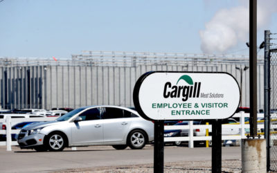 Exterior shot of Cargill meat packing facility