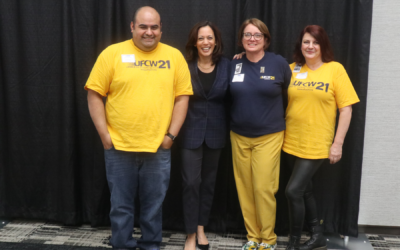 Kamala Harris With Local 21 Members