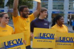 UFCW members with UFCW signs