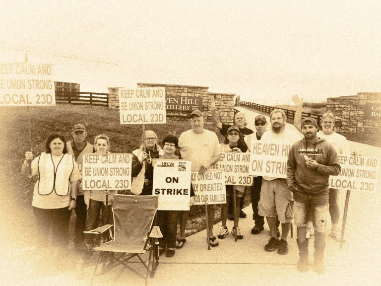 Local 23D Heaven Hill Workers On Strike