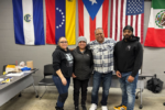 Pictured left to right) UFCW Local 700 members Guadalupe Ramirez, Alicia Romero, Juan Garcia, and Jamarcu Kolb served on the JBS Foods Bargaining Committee.